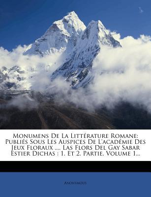Monumens de La Litt Rature Romane magazine reviews