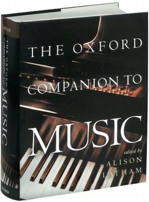 Oxford Companion to Music book written by Alison Latham
