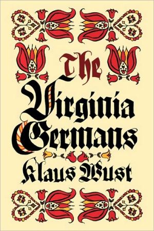 The Virginia Germans book written by Klaus German Wust