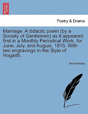 Marriage. a Didactic Poem magazine reviews