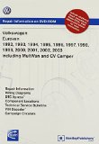Volkswagen Eurovan 1992, 1993, 1994, 1995 1996, 1997, 1998, 1999 2000, 2001, 2002, 2003: Repair Manual on DVD-ROM: Including Multivan and CV Camper book written by Volkswagen of America