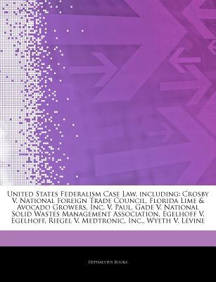 Articles on United States Federalism Case Law, Including magazine reviews