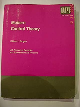 Modern control theory magazine reviews
