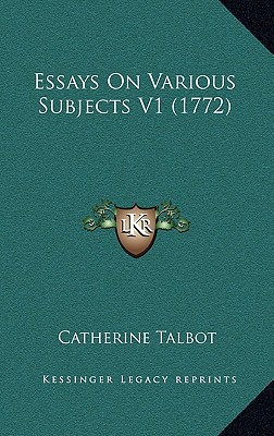 Essays on Various Subjects V1 magazine reviews