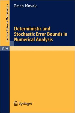 Deterministic and Stochastic Error Bounds in Numerical Analysis magazine reviews