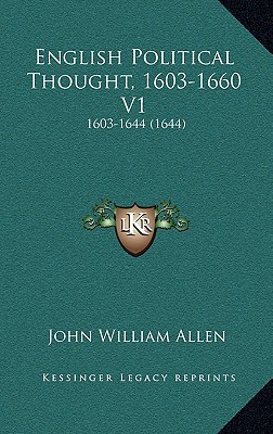 English Political Thought, 1603-1660 V1 magazine reviews