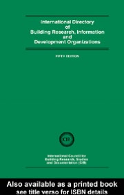 International Directory of Building Research Information and Development Organizations magazine reviews