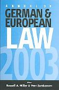 Annual Of German & European Law 2003 magazine reviews