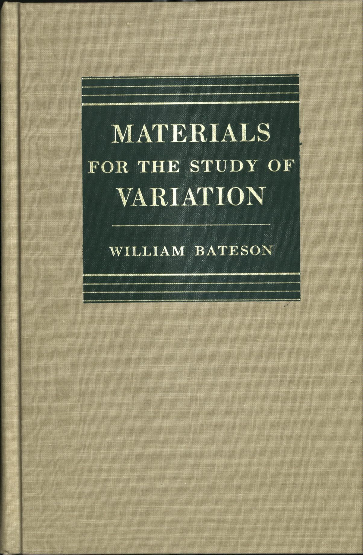 Materials for the study of variation treated with especial regard to discontinuity in the origin of  magazine reviews
