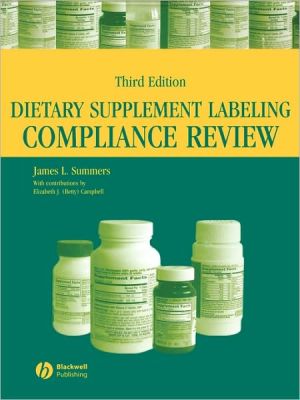 Dietary Supplement Review 3e book written by Summers