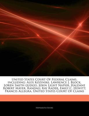 Articles on United States Court of Federal Claims, Including magazine reviews