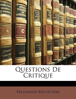Questions de Critique magazine reviews