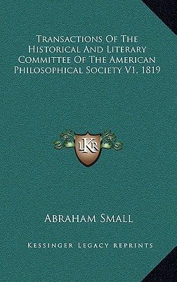 Transactions of the Historical and Literary Committee of the American Philosophical Society V1, 1819 magazine reviews
