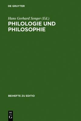 Philologie und Philosophie. Beihefte zu editio magazine reviews