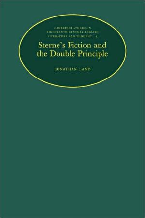 Sterne's Fiction and the Double Principle book written by Jonathan Lamb