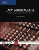 Java Programming: From Problem Analysis to Program Design, Second Edition book written by D.S. Malik