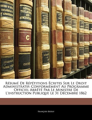 Resume de Repetitions Ecrites Sur Le Droit Administratif magazine reviews