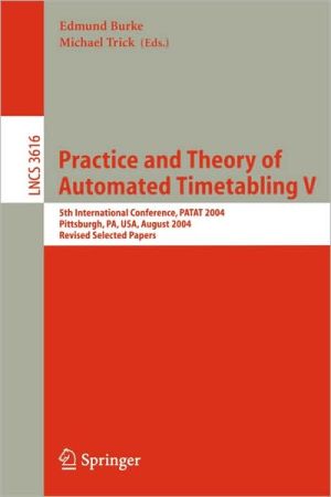 Practice and Theory of Automated Timetabling V magazine reviews