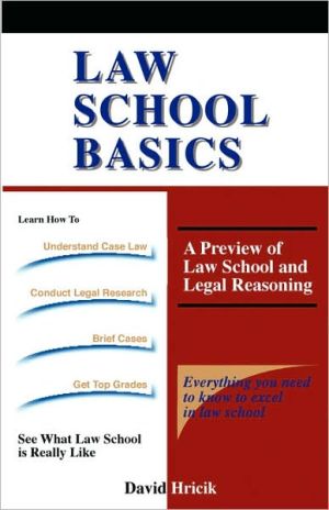 Law School Basics book written by David Hricik