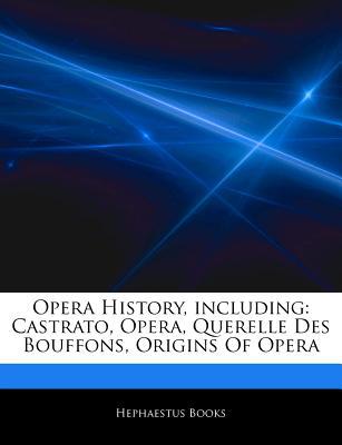 Articles on Opera History, Including magazine reviews