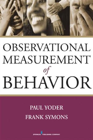 Observational Measurement of Behavior magazine reviews