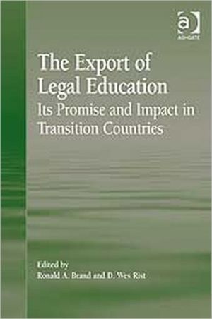 The Export of Legal Education book written by Ronald A. Brand