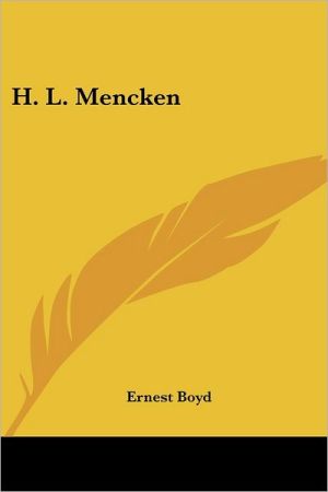 H. L. Mencken book written by Ernest Boyd
