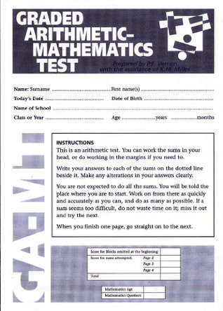 Graded Arithmatic Mathematics Test magazine reviews