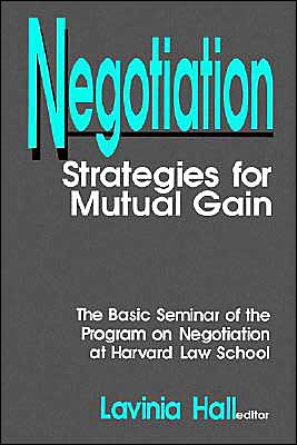 Negotiation book written by Lavinia Hall