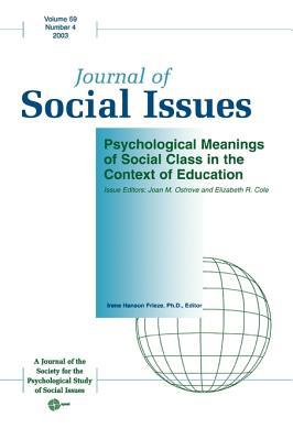 Psychological Meanings of Social Class in the Context of Education magazine reviews