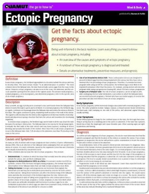 Ectopic Pregnancy magazine reviews