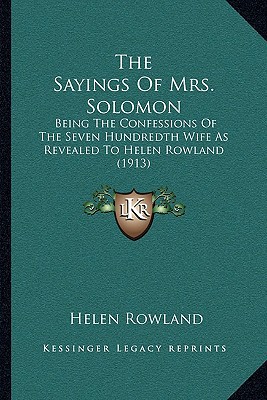 The Sayings of Mrs. Solomon magazine reviews