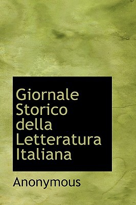 Giornale Storico Della Letteratura Italiana magazine reviews