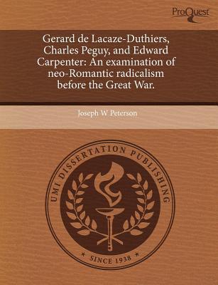 Gerard de Lacaze-Duthiers, Charles Peguy, and Edward Carpenter magazine reviews