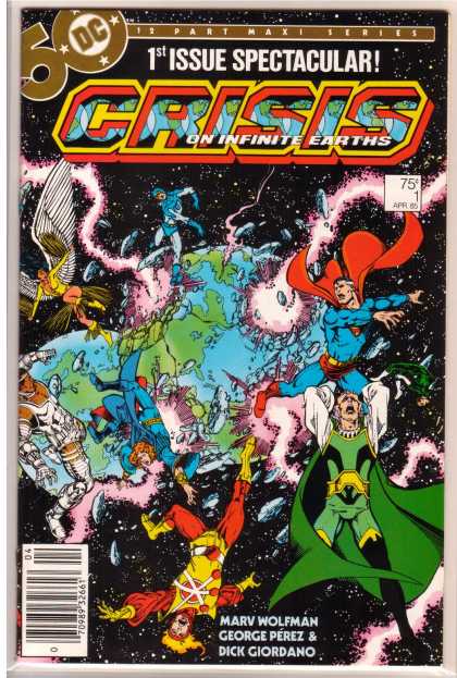 Crisis On Infinite Earths Comic Book Back Issues of Superheroes by A1Comix