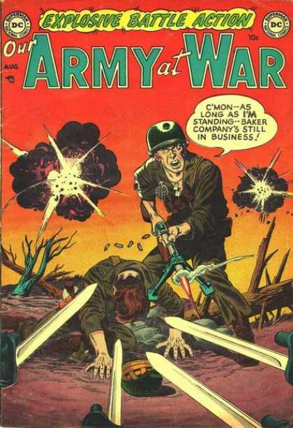 Our Army at War Comic Book Back Issues by A1 Comix