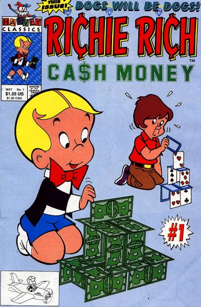 Richie Rich Cash Money Comic Book Back Issues of Superheroes by A1Comix