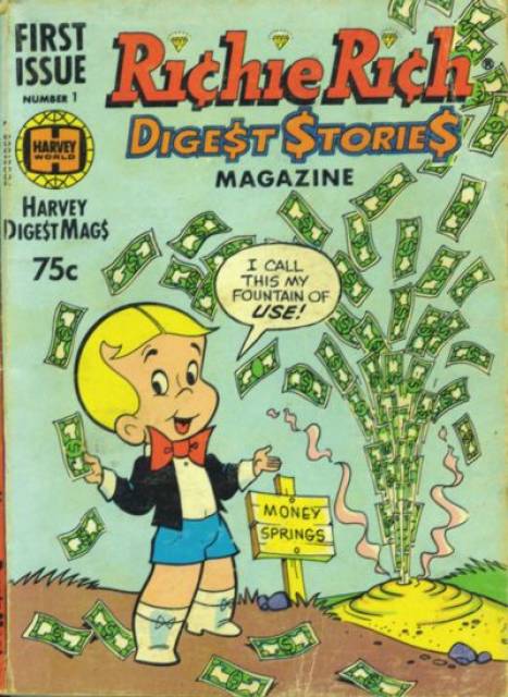 Richie Rich Digest Stories Comic Book Back Issues by A1 Comix