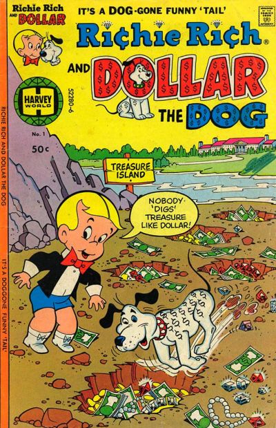 Richie Rich & Dollar the Dog Comic Book Back Issues of Superheroes by A1Comix