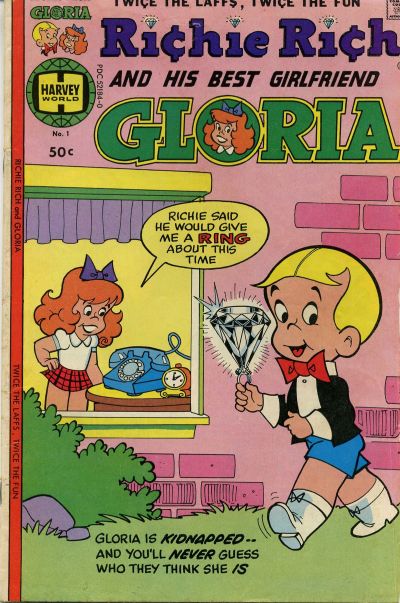 Richie Rich & Gloria Comic Book Back Issues of Superheroes by A1Comix