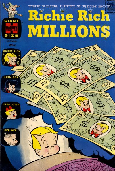 Richie Rich Millions Comic Book Back Issues of Superheroes by A1Comix