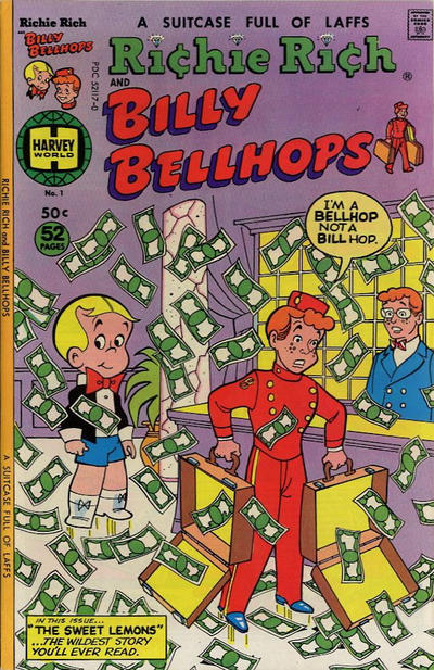 Richie Rich & Billy Bellhops Comic Book Back Issues of Superheroes by A1Comix