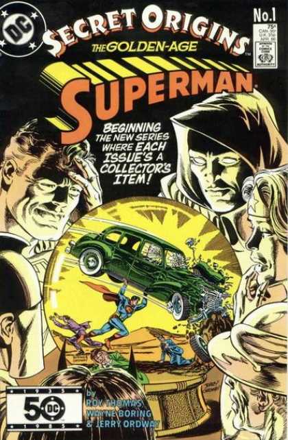 Secret Origins 1986 Comic Book Back Issues of Superheroes by A1Comix