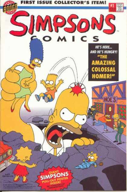 Simpsons Comics Comic Book Back Issues of Superheroes by A1Comix