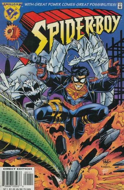 Spider-Boy Comic Book Back Issues of Superheroes by A1Comix