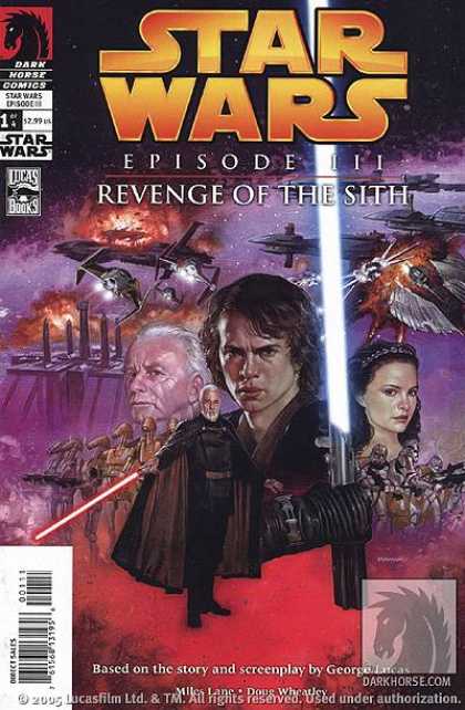 Star Wars Revenge of the Sith Comic Book Back Issues by A1 Comix