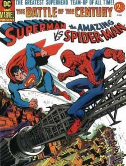 Superman vs the Amazing Spiderman Comic Book Back Issues by A1 Comix