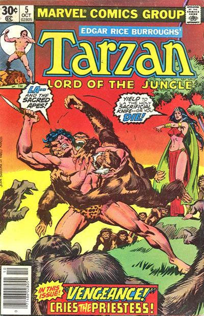 Tarzan, Lord of the Jungle # 5, Tarzan, Lord of the Jungle # 5 Comic Book Back Issue Published by Marvel Comics, 
