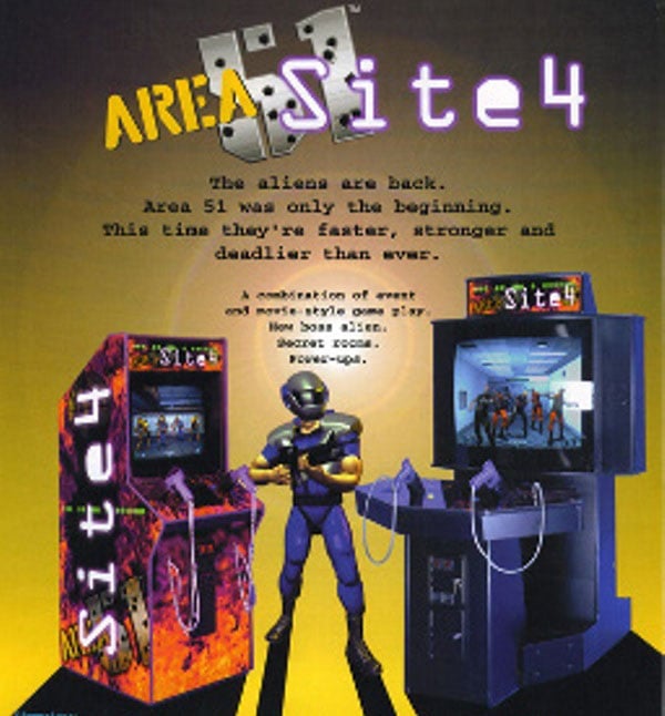 Area 51: Site 4 Video Game Back Title by WonderClub