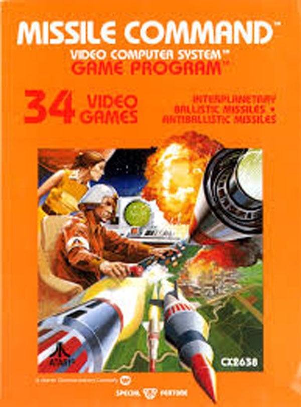 Missile Command Video Game Back Title by WonderClub